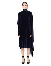 Vetements Blue Velvet Panel Midi Dress 108006
